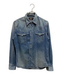 RRL（ダブルアールエル）の古着「バッファローウエスタンシャツ」｜インディゴ