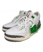 NIKEナイキ）の古着「Air Jordan 3 Retro Lucky Green」｜ホワイト