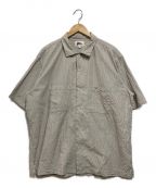 Pilgrim Surf+Supplyピルグリム サーフサプライ）の古着「Johnny Stripe SS Shirt」｜グレー