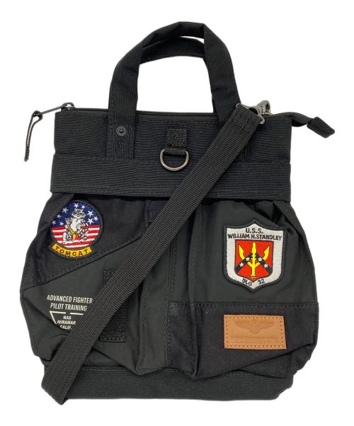 AVIREX（アヴィレックス）AVIREX (アヴィレックス) TOPGUN MINI HELMET BAG ブラックの古着・服飾アイテム