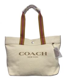 COACH（コーチ）の古着「キャンバストートバッグ」｜アイボリー