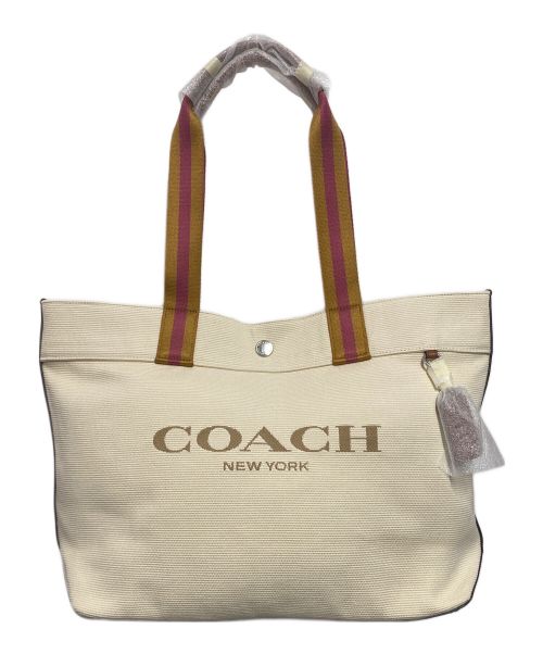 COACH（コーチ）COACH (コーチ) キャンバストートバッグ アイボリー 未使用品の古着・服飾アイテム