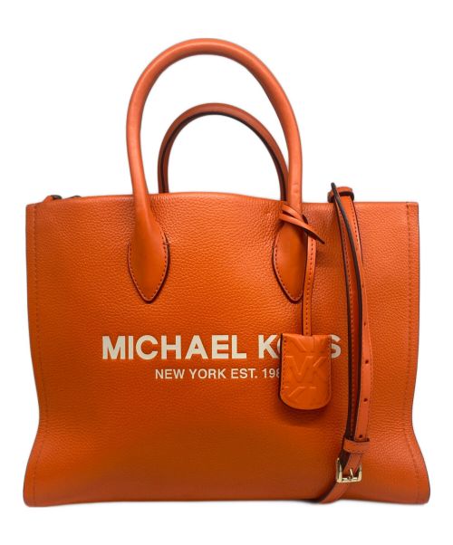 MICHAEL KORS（マイケルコース）MICHAEL KORS (マイケルコース) ミレラ2WAYトートバッグ オレンジの古着・服飾アイテム