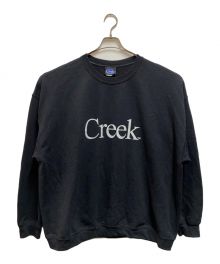 Creek（クリーク）の古着「プリントスウェット」｜ブラック