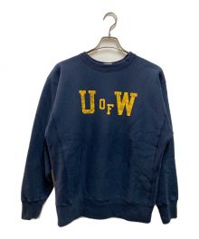 Champion REVERSE WEAVE（チャンピオン リバース ウィーブ）の古着「True To Archives Reverse Weave Crew Neck Sweat U of W」｜ネイビー