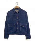 LEVI'S VINTAGE CLOTHINGリーバイス ビンテージ クロージング）の古着「プリーツブラウス ORGANIC リジッド」｜インディゴ