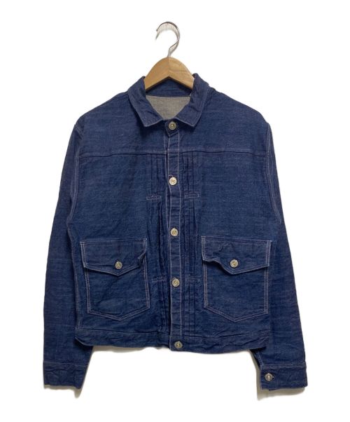 LEVI'S VINTAGE CLOTHING（リーバイス ビンテージ クロージング）LEVI'S VINTAGE CLOTHING (リーバイス ビンテージ クロージング) プリーツブラウス ORGANIC リジッド インディゴ サイズ:Sの古着・服飾アイテム