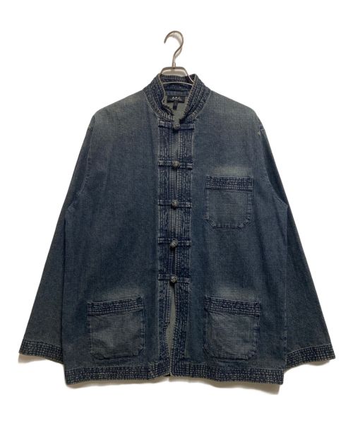 A.P.C.（アーペーセー）A.P.C. (アーペーセー) カンフー・チャイナジャケット インディゴ サイズ:2の古着・服飾アイテム