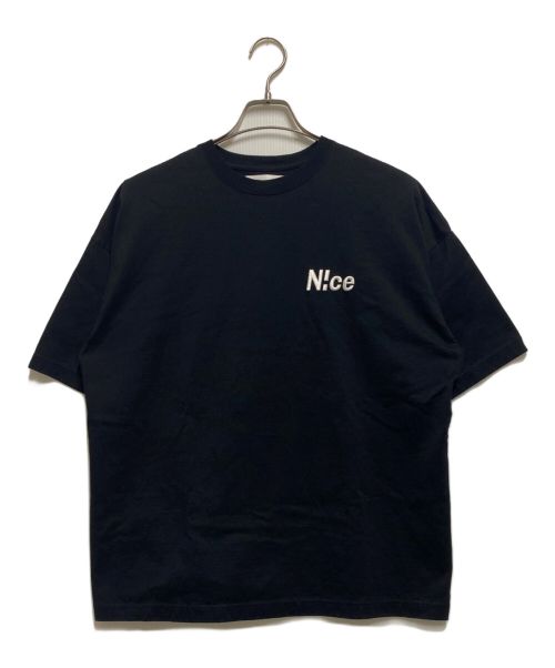 N!ce（ナイス）N!ce (ナイス) Embroidery Tee ブラック サイズ:Мの古着・服飾アイテム