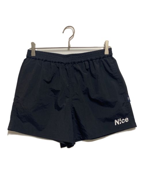 N!ce（ナイス）N!ce (ナイス) Nylon Half Pants ブラック サイズ:Sの古着・服飾アイテム