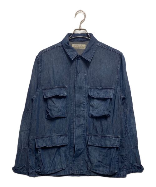 REMI RELIEF（レミレリーフ）REMI RELIEF (レミレリーフ) BEAMS PLUS (ビームスプラス) 別注Military Shirt Jacket インディゴ サイズ:Sの古着・服飾アイテム