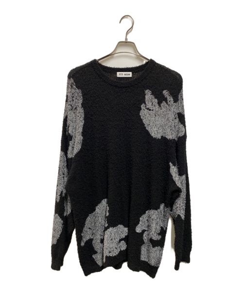 TTT MSW（ティー）TTT MSW (ティー) Bonsai Stencil Knit ブラック サイズ:Lの古着・服飾アイテム