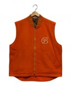 BlackEyePatchブラックアイパッチ）の古着「B EMBLEM DUCK VEST」｜オレンジ