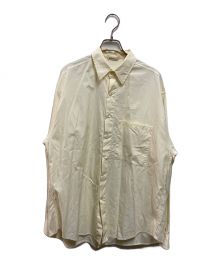 AURALEE（オーラリー）の古着「WASHED FINX TWILL BIG SHIRTS」｜アイボリー