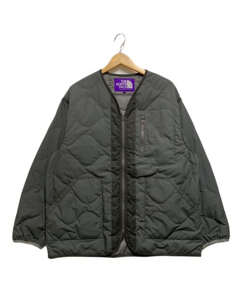 THE NORTHFACE PURPLELABEL（ザ・ノースフェイス パープルレーベル）THE NORTHFACE PURPLELABEL (ザ・ノースフェイス パープルレーベル) 65/35 Field Down Cardigan グレー サイズ:Мの古着・服飾アイテム