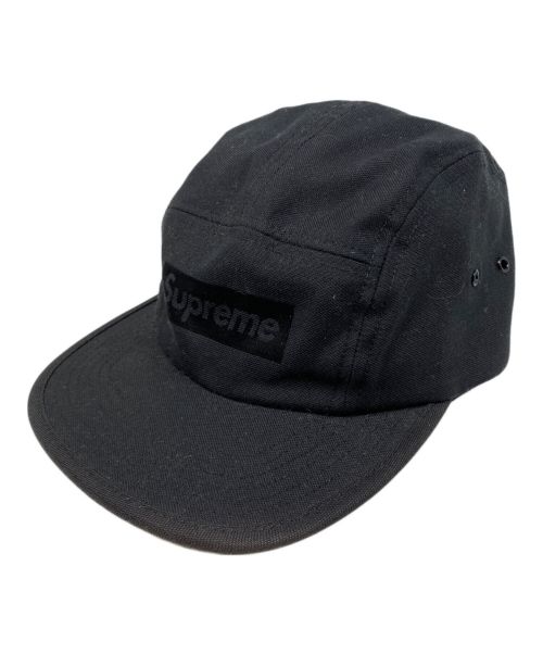 SUPREME（シュプリーム）SUPREME (シュプリーム) jacquard logo camp cap ブラックの古着・服飾アイテム