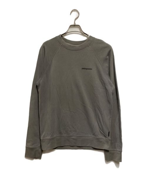 Patagonia（パタゴニア）Patagonia (パタゴニア) P-6 Logo Organic Crew Sweatshirt グレー サイズ:XSの古着・服飾アイテム