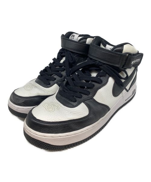 NIKE（ナイキ）NIKE (ナイキ) stussy (ステューシー) AIR FORCE 1 Mid ブラック サイズ:27.5の古着・服飾アイテム