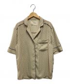 TODAYFULトゥデイフル）の古着「Geometric Halfsleeve Shirt」｜ベージュ