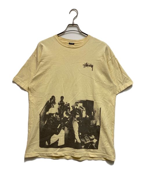 stussy（ステューシー）stussy (ステューシー) 00sフォトプリントＴシャツ ベージュ サイズ:XLの古着・服飾アイテム