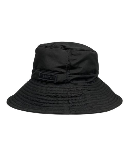 GANNI（ガニー）GANNI (ガニー) Recycled Tech Bucket Hat ブラック サイズ:M／Lの古着・服飾アイテム