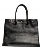 Saint Laurent Parisサンローランパリ）の古着「Rive Gauche Tote Large」｜ブラック