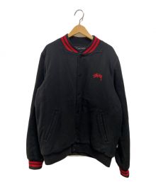 stussy（ステューシー）の古着「WOOL VARSITY JACKET」｜ブラック