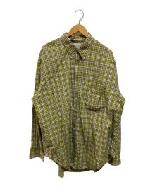 Marvine Pontiak Shirt Makers（マーヴィンポンティアックシャツメイカーズ）の古着「チェック柄ボタンダウンシャツ」｜グリーン