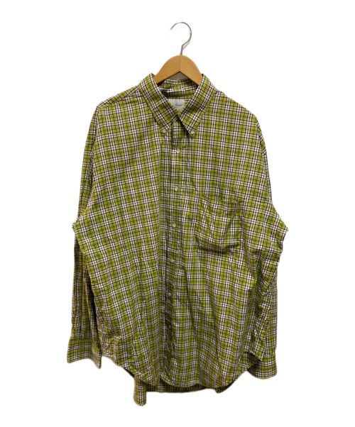 Marvine Pontiak Shirt Makers（マーヴィンポンティアックシャツメイカーズ）Marvine Pontiak Shirt Makers (マーヴィンポンティアックシャツメイカーズ) チェック柄ボタンダウンシャツ グリーン サイズ:ONE SIZEの古着・服飾アイテム