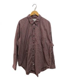 Marvine Pontiak Shirt Makers（マーヴィンポンティアックシャツメイカーズ）の古着「チェック柄ボタンダウンシャツ」｜レッド