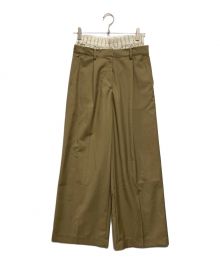 TODAYFUL（トゥデイフル）の古着「Double Waist Trousers」｜ベージュ