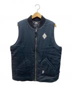 stussy×CHALLENGERステューシー×チャレンジャー）の古着「Blend Ice Cream Work Vest」｜ブラック