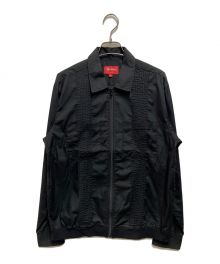 SUPREME（シュプリーム）の古着「Pin Tuck Zip Up Shirt」｜ブラック