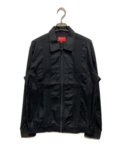 SUPREME（シュプリーム）SUPREME (シュプリーム) Pin Tuck Zip Up Shirt ブラック サイズ:Sの古着・服飾アイテム