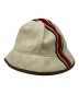 GUCCI (グッチ) Web Stripe Canvas Fedora Hat アイボリー サイズ:M (58cm)：25000円