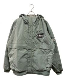 X-LARGE（エクストララージ）の古着「NYLON PUFFER JACKET」｜グリーン