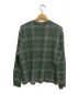 stussy (ステューシー) DISCHARGED PLAID WAFFLE CREW グリーン サイズ:S：8000円