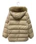 MONCLER (モンクレール) ファー付きダウンジャケット ベージュ サイズ:00：25000円