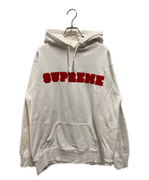 SUPREME（シュプリーム）SUPREME (シュプリーム) Felt Logo P/O ホワイト サイズ:Lの古着・服飾アイテム