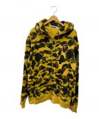 A BATHING APEアベイシングエイプ）の古着「1ST CAMO APE HEAD PATCH FULL ZIP」｜ベージュ