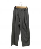 TODAYFULトゥデイフル）の古着「Heather Tuck Trousers」｜グレー