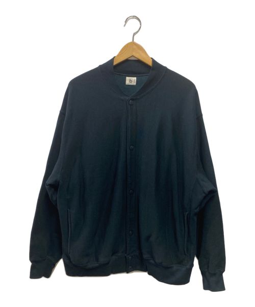 BLURHMS（ブラームス）BLURHMS (ブラームス) Soft&Hard Sweat Snap Cardigan ブラック サイズ:Мの古着・服飾アイテム