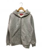 SUPREMEシュプリーム）の古着「Logo Tape Zip Up Hooded」｜グレー