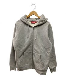 SUPREME（シュプリーム）の古着「Logo Tape Zip Up Hooded」｜グレー