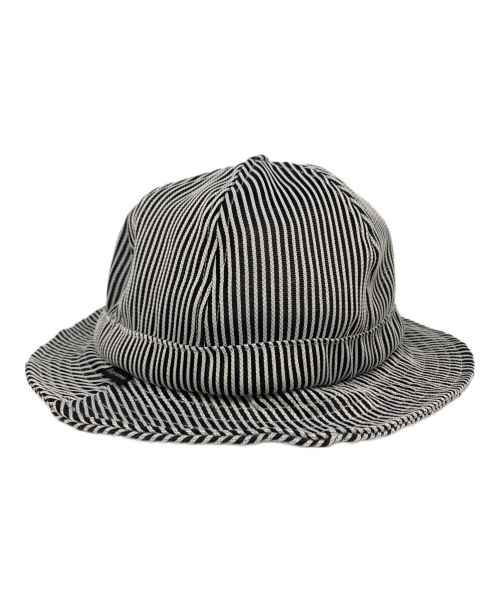 SUPREME（シュプリーム）SUPREME (シュプリーム) STRIPE MESH BELL HAT ネイビーの古着・服飾アイテム