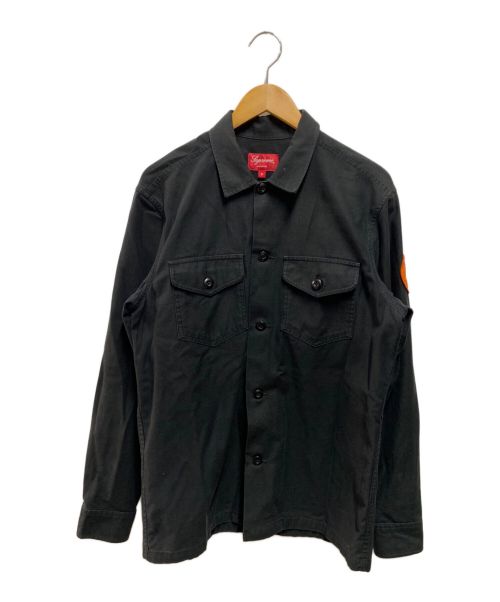 SUPREME（シュプリーム）SUPREME (シュプリーム) ARMY PROTECT AND SERVE SHIRT ブラック サイズ:Ｓの古着・服飾アイテム