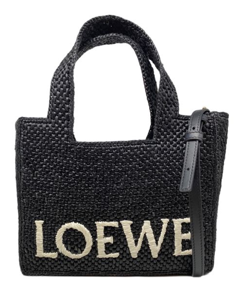 LOEWE（ロエベ）LOEWE (ロエベ) フォントトートスモール ブラックの古着・服飾アイテム