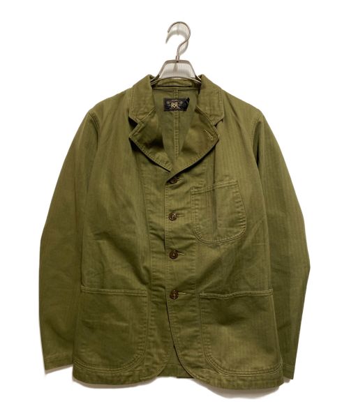 RRL（ダブルアールエル）RRL (ダブルアールエル) ヘリンボーンコットンジャケット グリーン サイズ:Sの古着・服飾アイテム