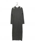 Ron Hermanロンハーマン）の古着「Stretch Ribbed Dress」｜グレー