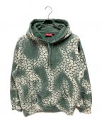 SUPREMEシュプリーム）の古着「Bleached Leopard Hooded Sweatshirt」｜グリーン